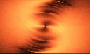Fractal Flame 105 - Orange Disc