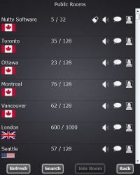 LIVE Client Room Browser Screen