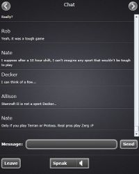 LIVE Client Chat Screen