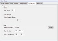 LIVE Server Configuration